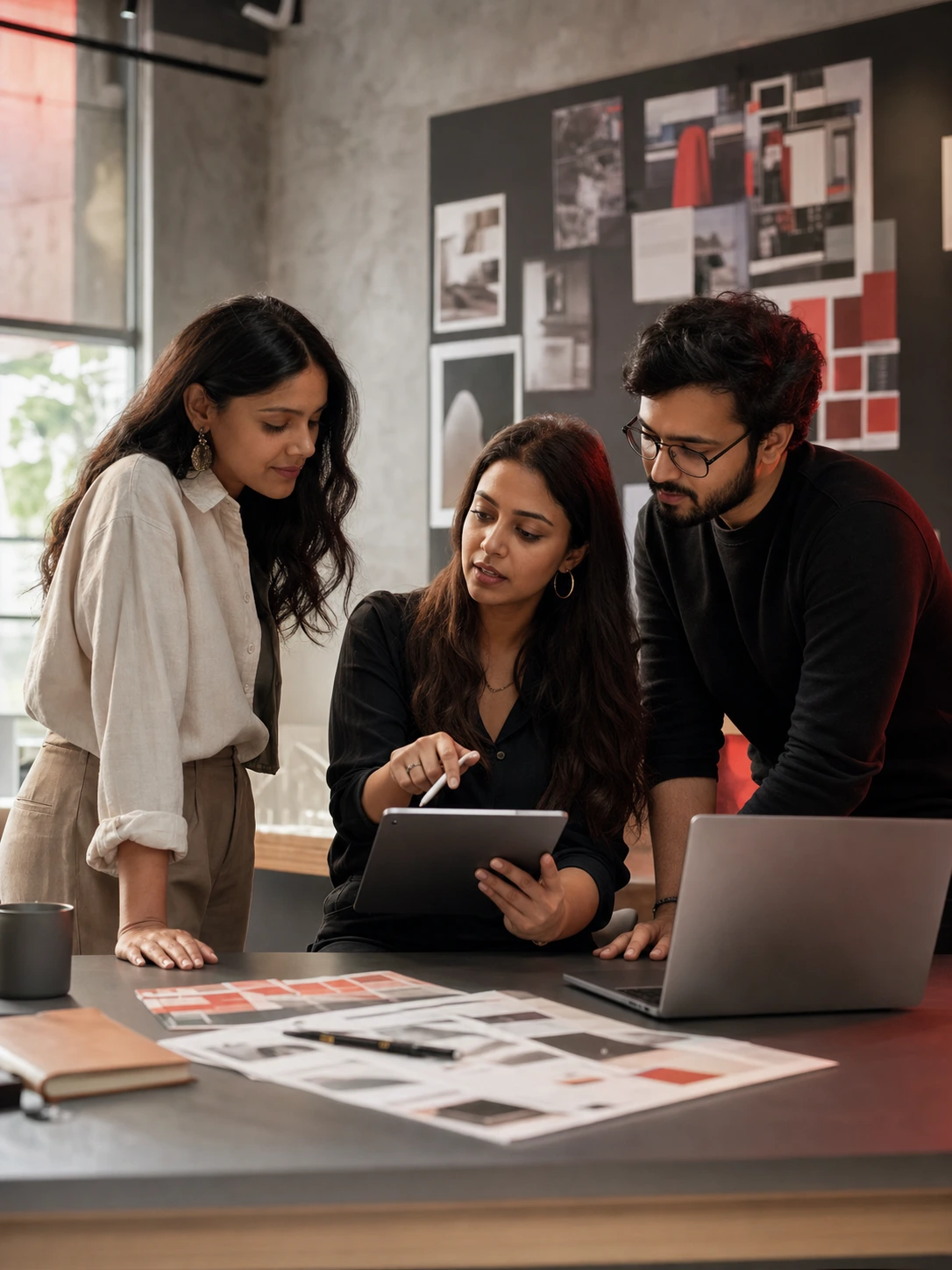PrysmNexus strategy team collaborating on a brand campaign